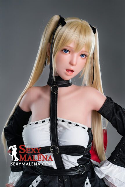 Marie Rose: 147cm/4ft10 A-cup Open Mouth Silicone Sex Doll Dead Or Alive DOA Girl