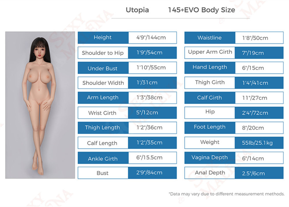 EX-Utopia Body Size-145+EVOsize