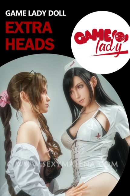 Game Lady Doll-Silicone Sex Doll Head Video Game Cosplay Head