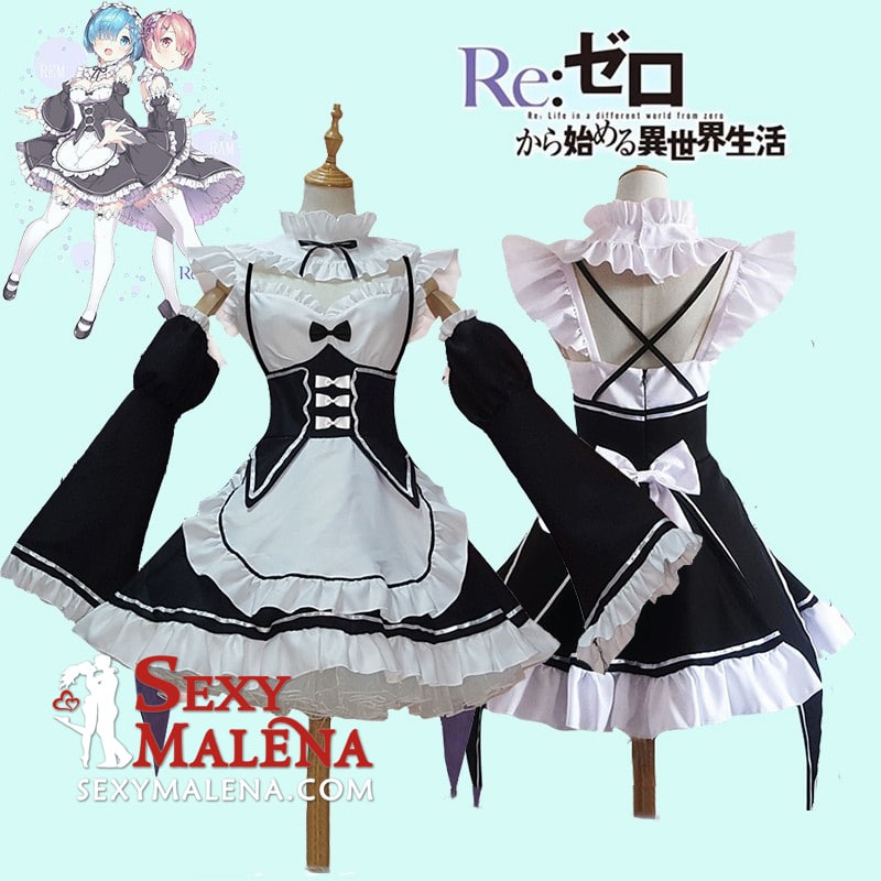 Rem Maid Dress - Re:Zero Cosplay - SexyMalena Sex Dolls Rem Maid Dress - Re:Zero Cosplay - SexyMalena Sex Dolls