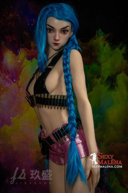 Rikki: 168cm/5ft6 C-cup Silicone & Tpe Sex Doll Jinx Cosplay LOL